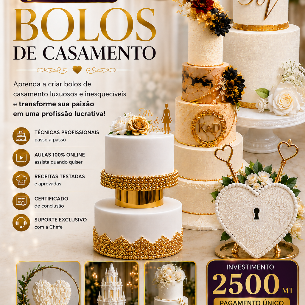 Bolos de casamento